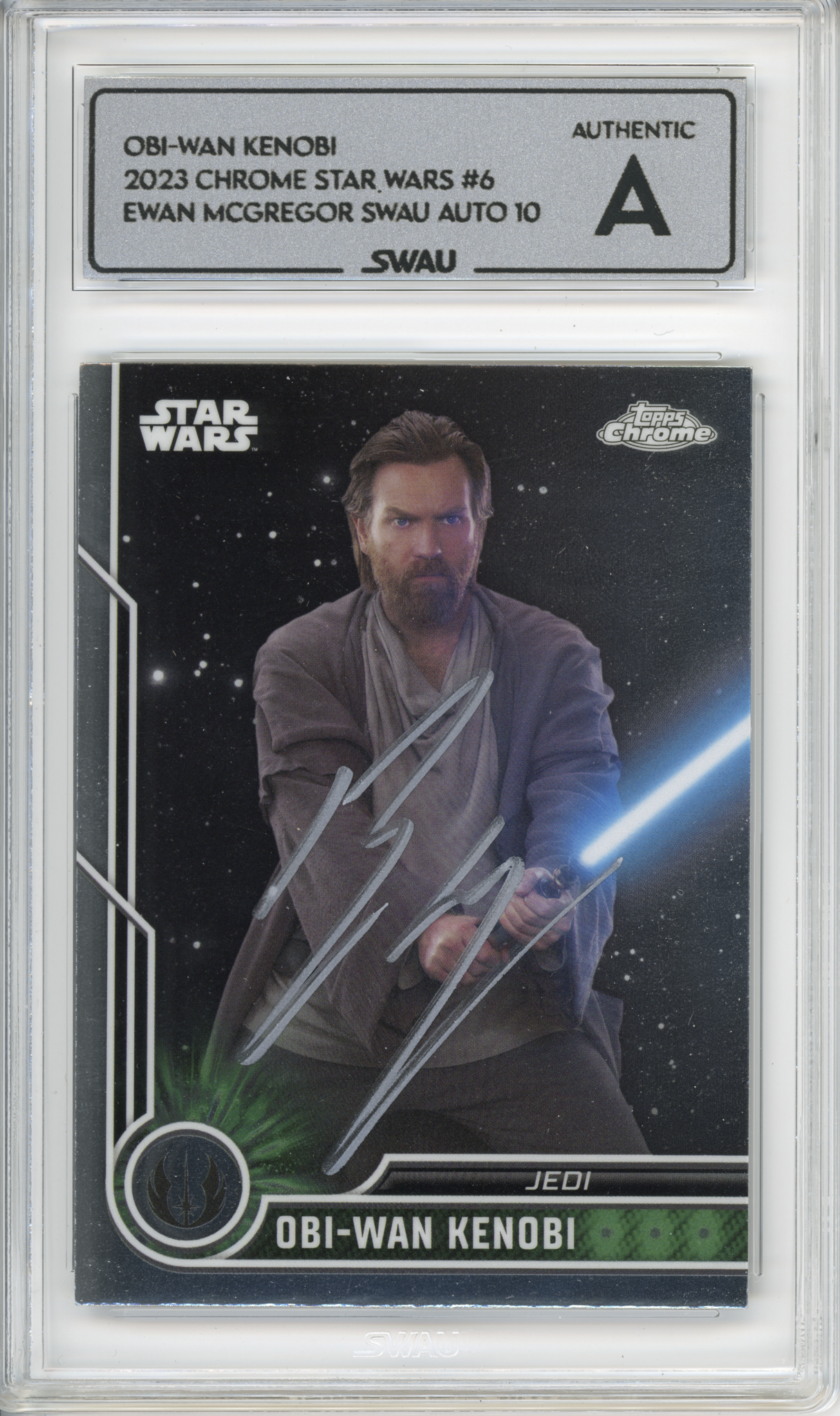 Ewan McGregor Signed Trading Card - SWAU Authenticated & Encapsulated