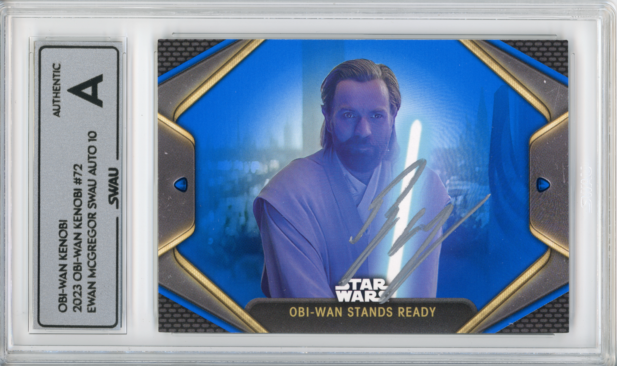 Ewan McGregor Signed Trading Card - SWAU Authenticated & Encapsulated