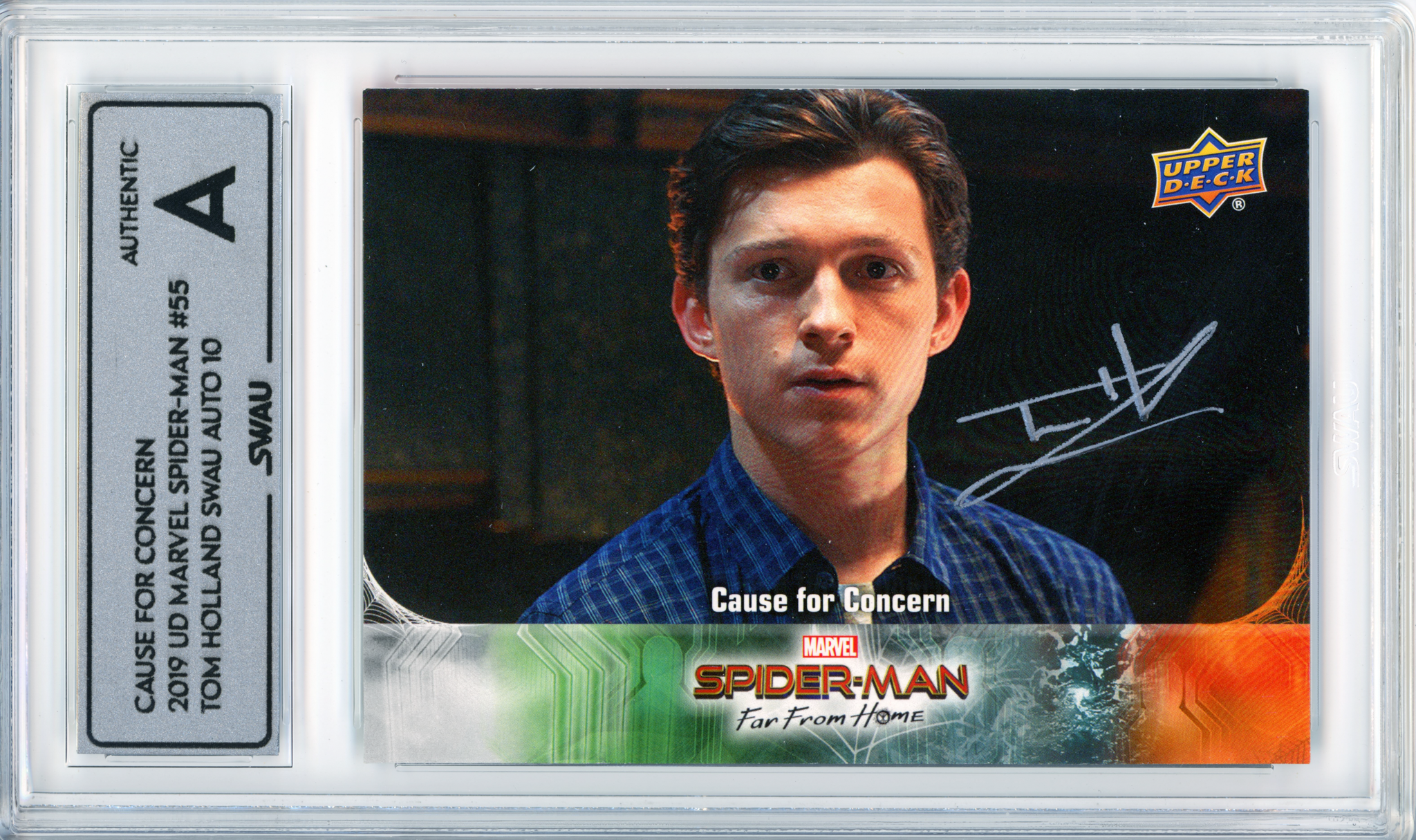 Tom Holland Signed Trading Card - SWAU Authenticated & Encapsulated