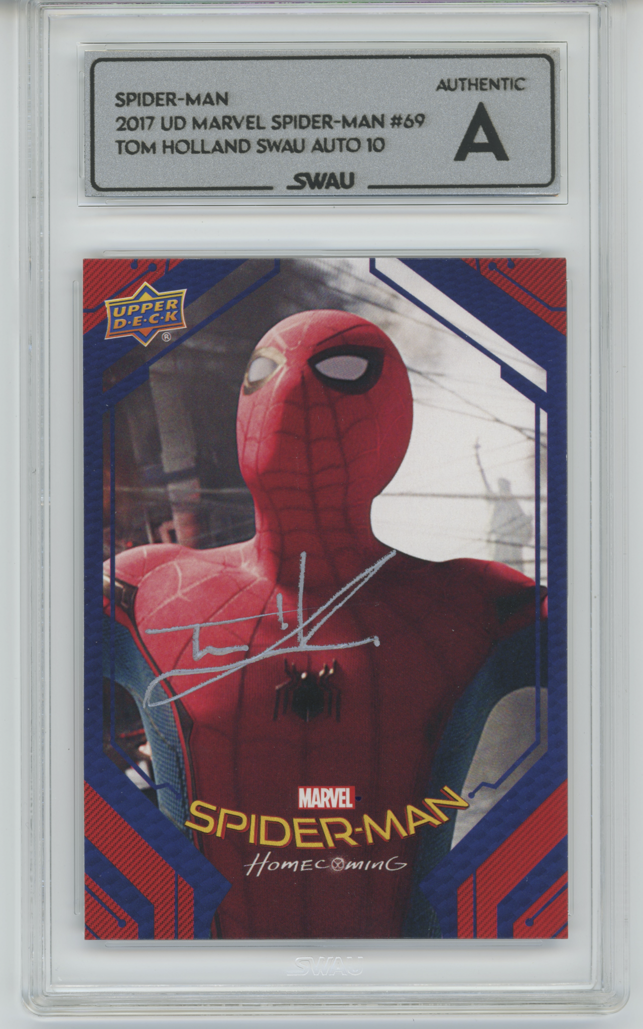 Tom Holland Signed Trading Card - SWAU Authenticated & Encapsulated