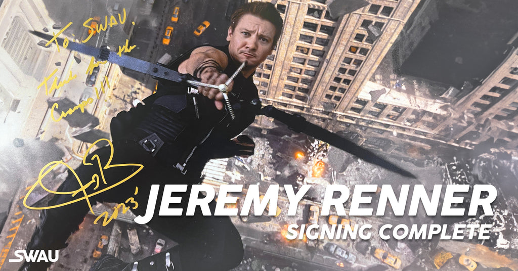 Jeremy Renner Signing Completed!