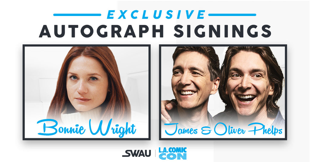 Bonnie Wright / James & Oliver Phelps to Sign for SWAU!