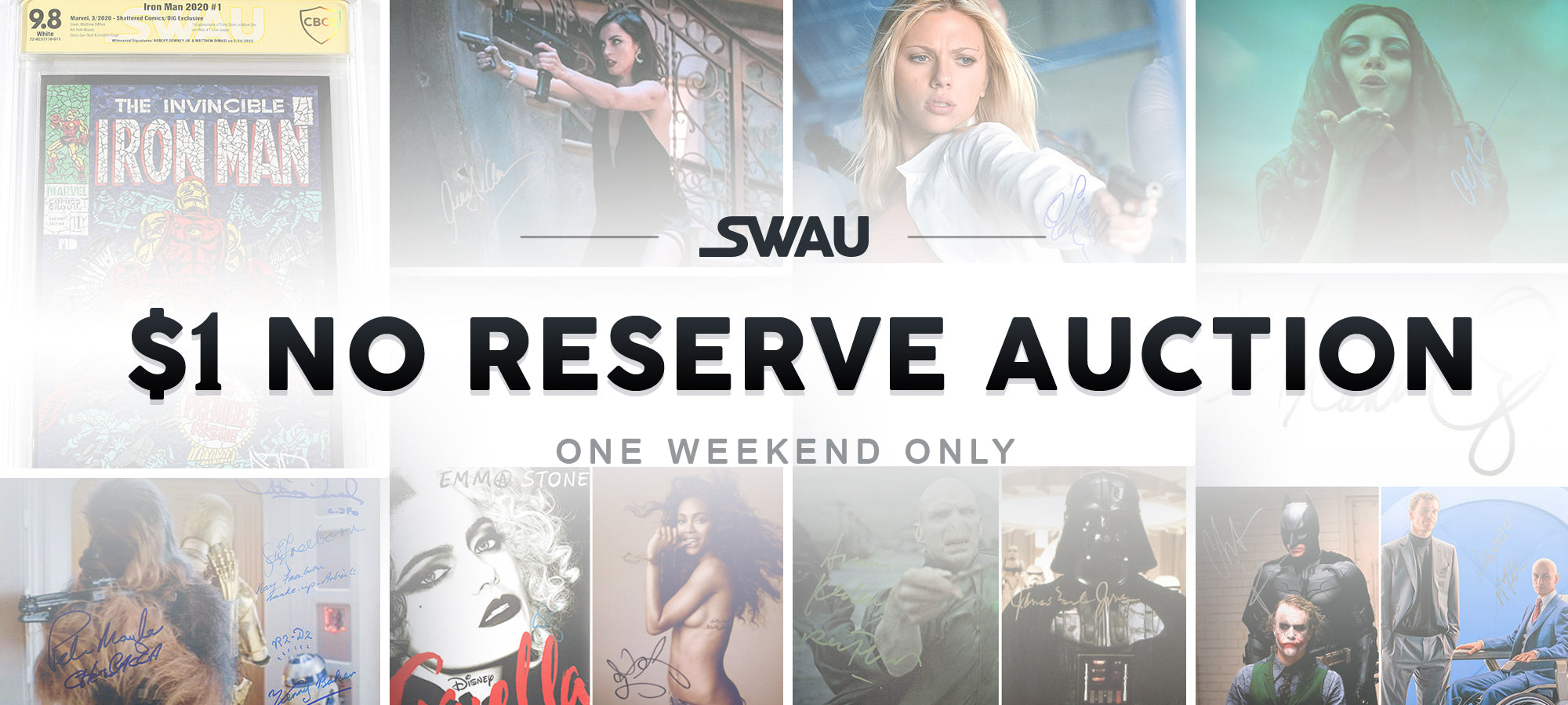 $1 No Reserve Auction: THIS WEEKEND ONLY!