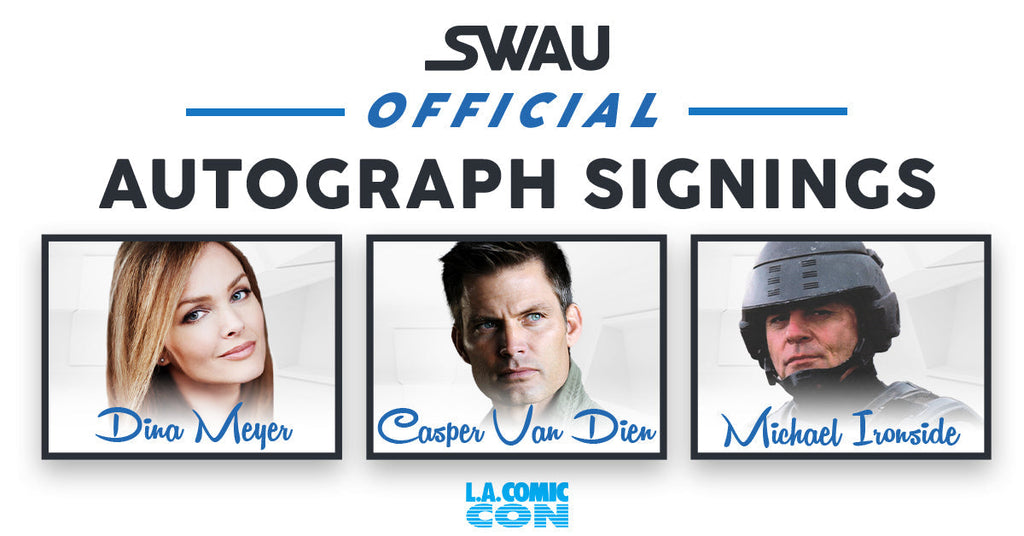 Dina Meyer, Casper Van Dien, and Michael Ironside to Sign for SWAU!