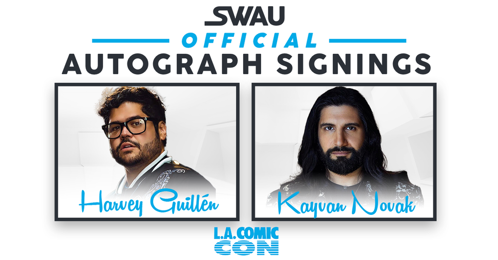 Harvey Guillén and Kayvan Novak to Sign for SWAU!