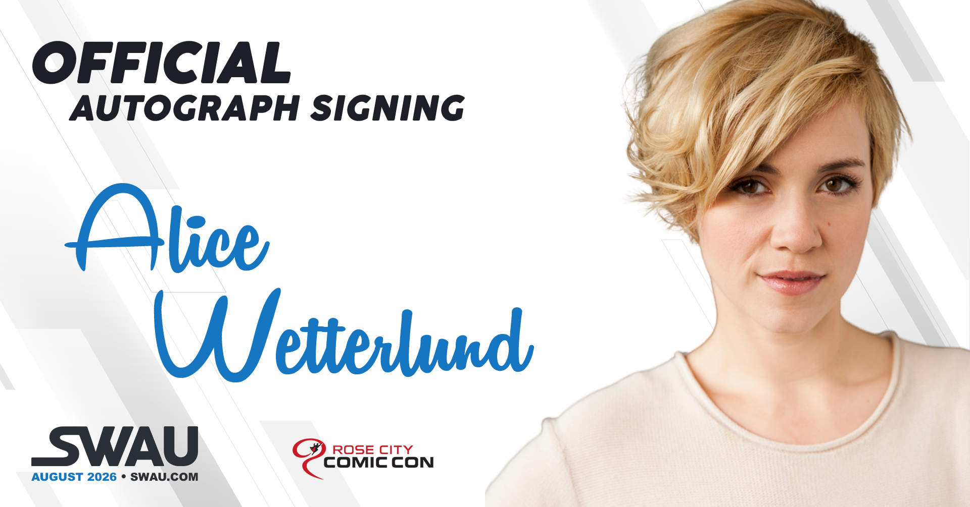 Alice Wetterlund Autograph Signing - Rose City Comic Con 2026 - SWAU