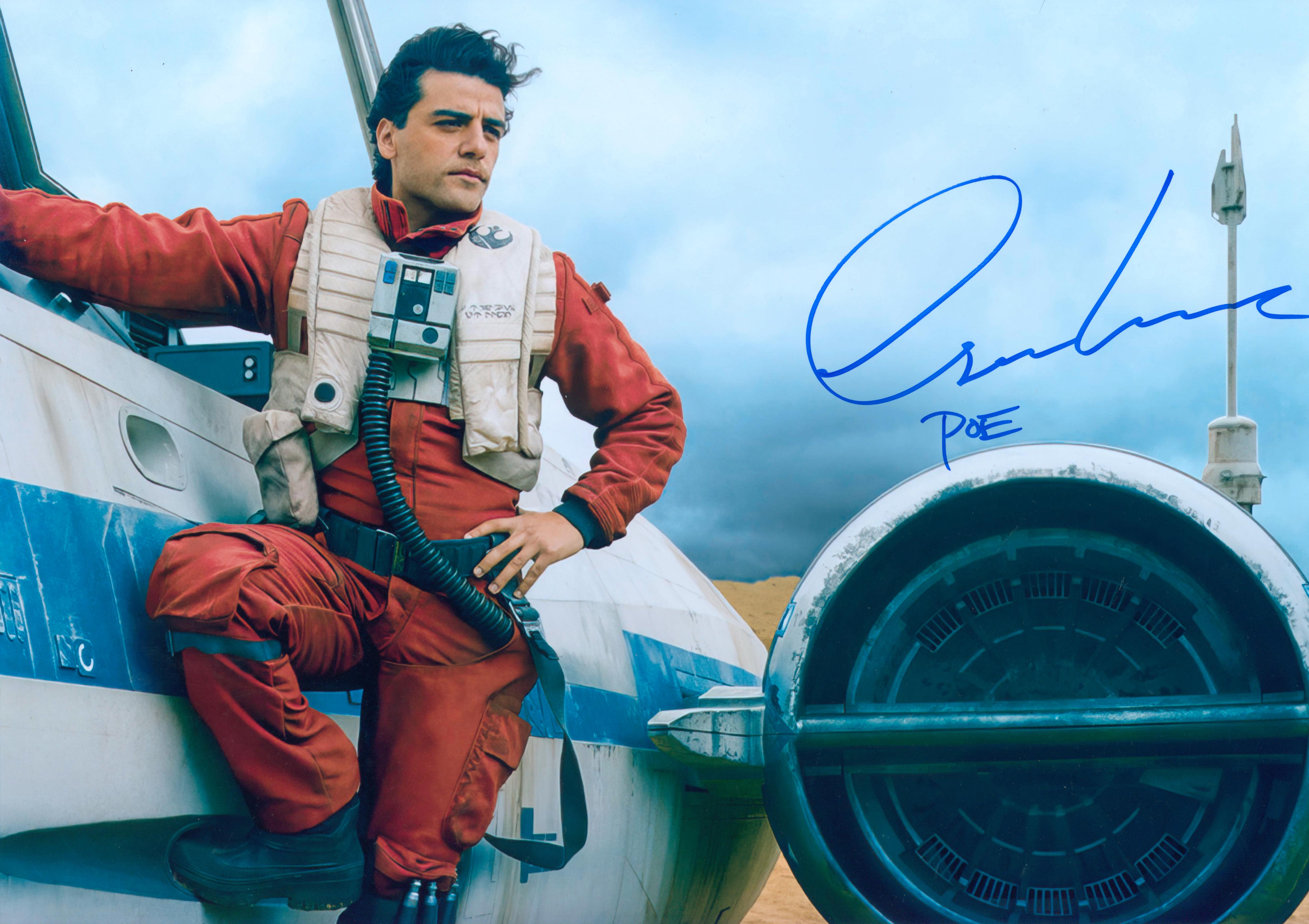 Oscar Isaac Signed 16x20 Photo - SWAU Authenticated - SWAU