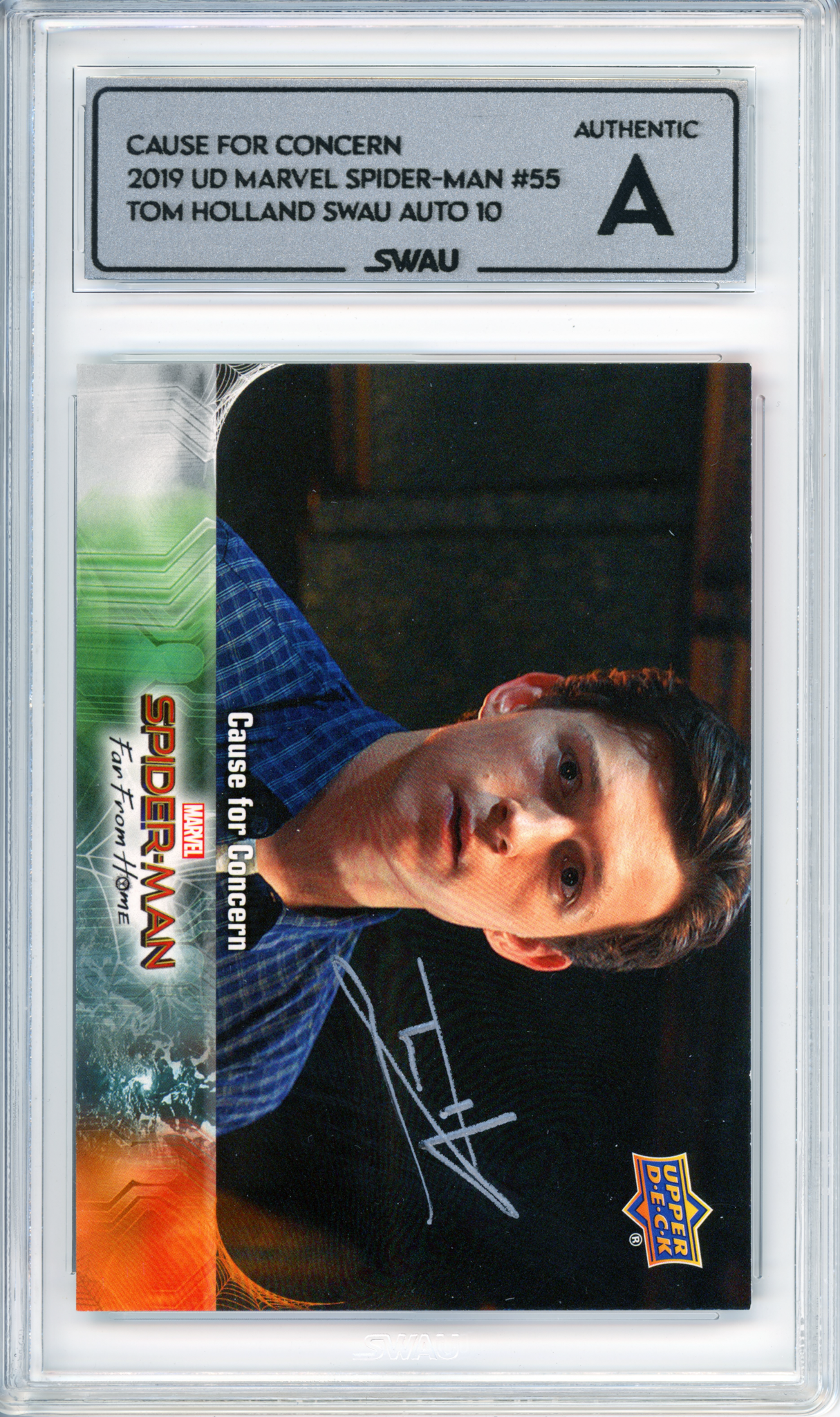 Tom Holland Signed Trading Card - SWAU Authenticated & Encapsulated