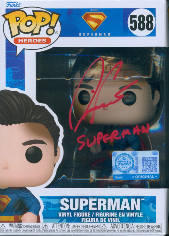 David Corenswet Signed Funko POP! - SWAU Authenticated