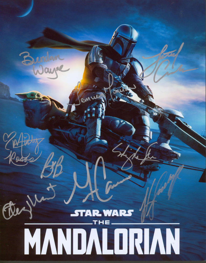 The Mandalorian Multi-Signed Cast 11x14 Photo - A - SWAU Authenticated