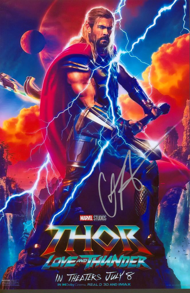 Chris Hemsworth Signed 11x17 Photo - SWAU Authenticated