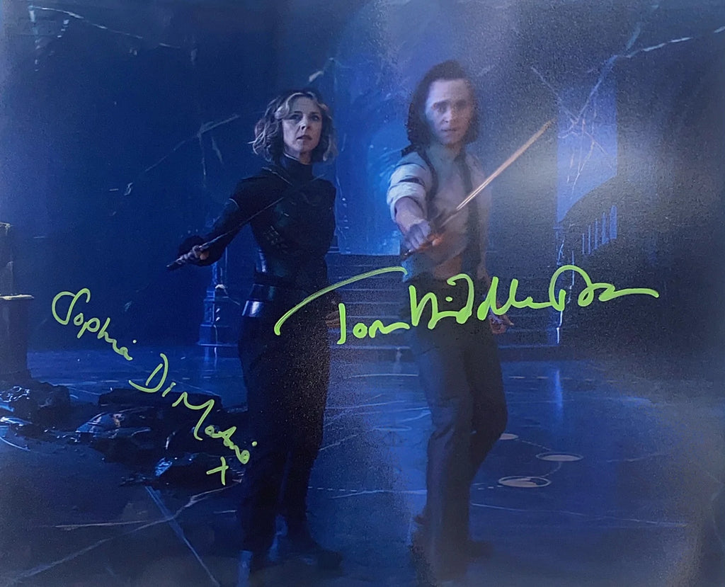 Tom Hiddleston & Sophia Di Martino Signed 16x20 Photo - SWAU Authenticated