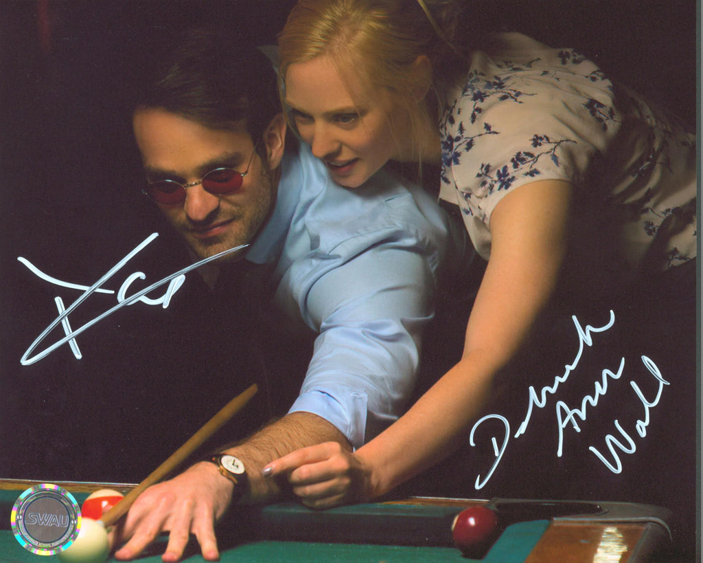 Charlie Cox & Deborah Ann Woll Signed 8x10 Photo - SWAU Authenticated