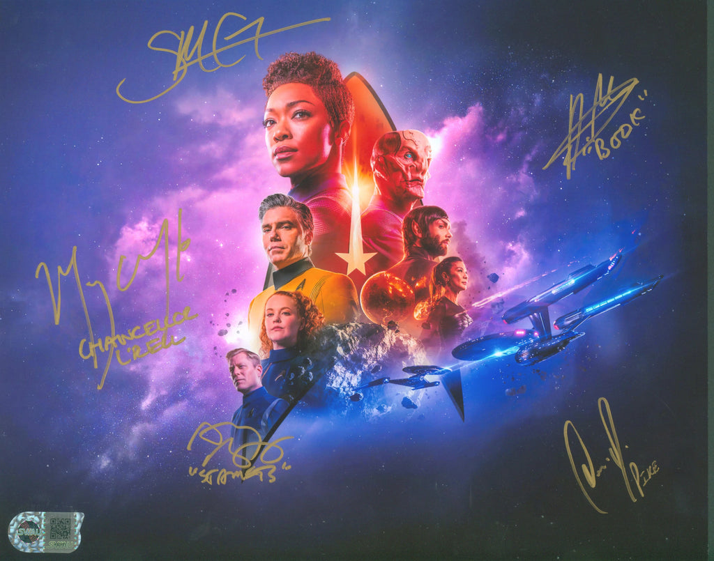 Star Trek Discovery Multi Signed 11x14 Photo - SWAU Authenticated