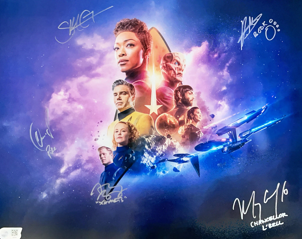 Star Trek Discovery Multi Signed 16x20 Photo - SWAU Authenticated