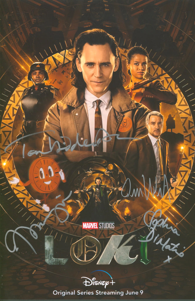 Loki Cast Signed 11x17 Photo - SWAU Authenticated